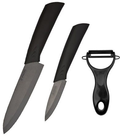 Набор ножей Vinzer Black blade 89132 (3 пр) - 18315