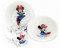 Набор детской посуды Luminarc Disney Minnie Colors 2120L (3 пр)