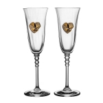 Свадебные бокалы для шампанского 12B96-150-B1348ORO (2 шт, 150 мл)