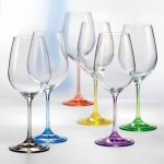 Набор бокалов для вина Bohemia Rainbow 40729 D4641/550 (550 мл, 6 шт)