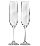 Набор бокалов для шампанского Bohemia Waterfall 40729-00000-190 (190 мл, 6 пр)