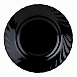 Lum.Trianon Black Тарелка подставная круглая  24см