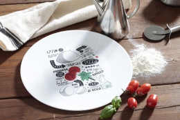 Тарелка для пиццы Bormioli Rocco Pizza Recipe 419320F77321132 (33 см)